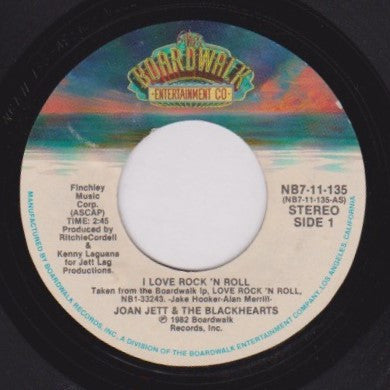 Joan Jett & The Blackhearts : I Love Rock 'N Roll (7", Single, Styrene, Ind)