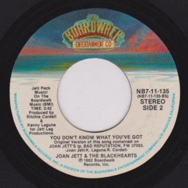 Joan Jett & The Blackhearts : I Love Rock 'N Roll (7", Single, Styrene, Ind)