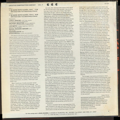 Creative Construction Company : Creative Construction Company Vol.II (LP, Album, Promo)