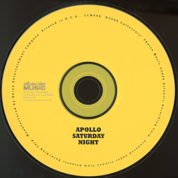 Various : Apollo Saturday Night (CD, Album, RE)