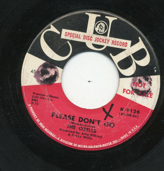 The Ozells : The Gossips / Please Don't Go (7", Promo)