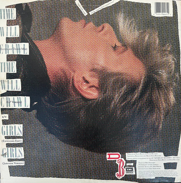 David Bowie : Time Will Crawl (Extended Dance Mix) (12", Single)