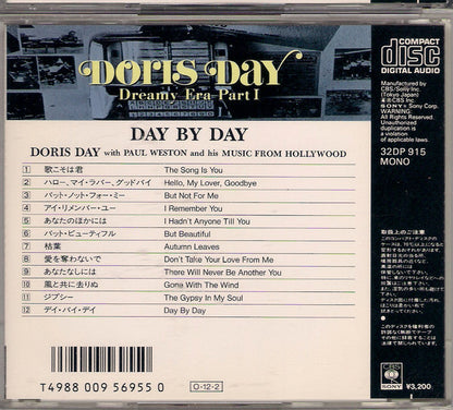 Doris Day With Paul Weston And His Music From Hollywood : Day By Day (CD, Album, Mono, RE)