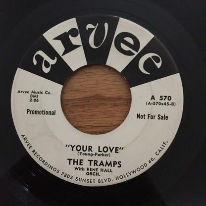 The Tramps (5) With René Hall's Orchestra : Midnight Flyer (7", Promo)