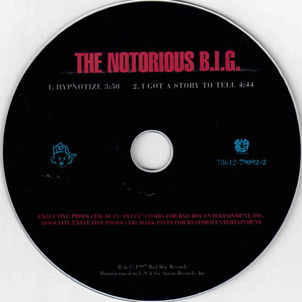 Notorious B.I.G. : Hypnotize (CD, Single, Car)