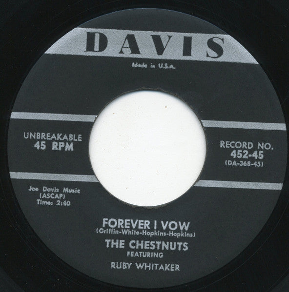 The Chestnuts (3) : Forever I Vow / Brother Ben (7")