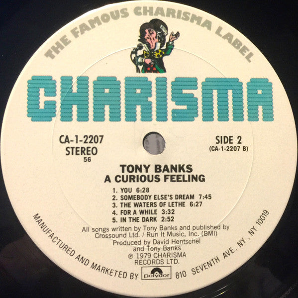 Tony Banks : A Curious Feeling (LP, Album, 56 )
