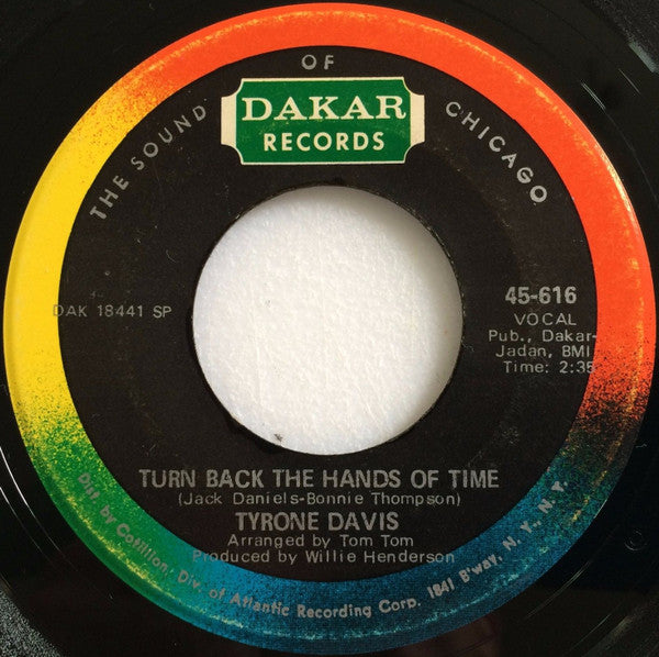 Tyrone Davis : Turn Back The Hands Of Time / I Keep Coming Back (7", Single, SP )