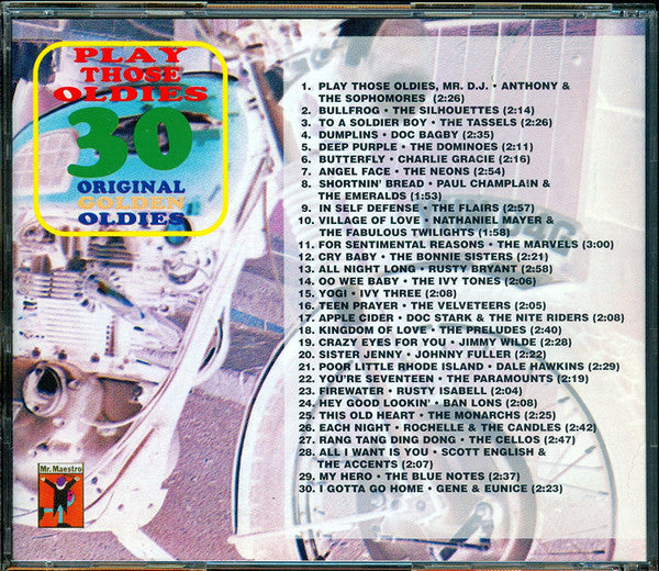 Various : Play Those Oldies, 30 Original Golden Oldies (CD, Comp)