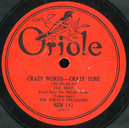 Ted White's Collegians / Dixie Jazz Band : Crazy Words Crazy Tune / Coffee Pot Blues (Shellac, 10")