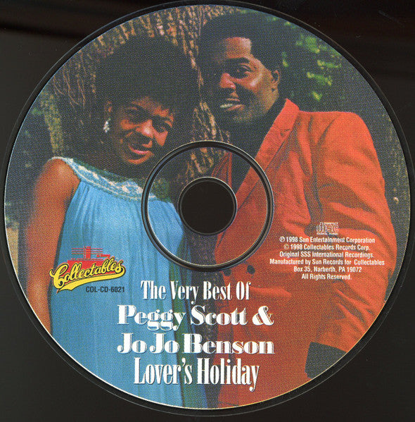 Peggy Scott & Jo Jo Benson : Lover's Holiday: The Very Best Of Peggy Scott & Jo Jo Benson (CD, Comp)