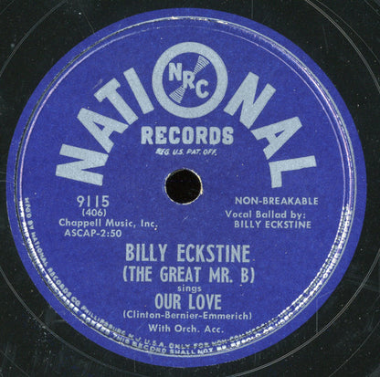 Billy Eckstine : I Surrender Dear / Our Love (10")
