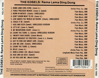 The Edsels : Rama Lama Ding Dong (CD, Album, Comp)