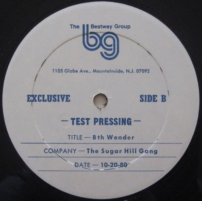 Sugarhill Gang : 8th Wonder (12", TP)