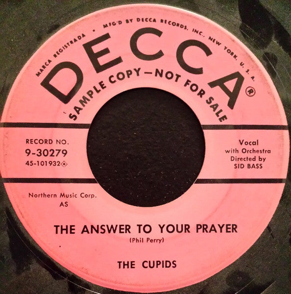 The Cupids (3) : My Dog Likes Your Dog (7", Promo)