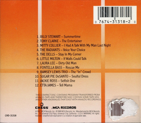 Various : The Best Of Chess Rhythm & Blues Volume Two (CD, Comp, RM)