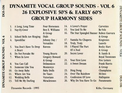 Various : Dynamite Vocal Group Sounds Vol. 6 : 26 Explosive Group Harmony Sides! (CD, Comp)