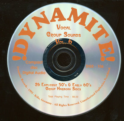 Various : Dynamite Vocal Group Sounds Vol. 6 : 26 Explosive Group Harmony Sides! (CD, Comp)