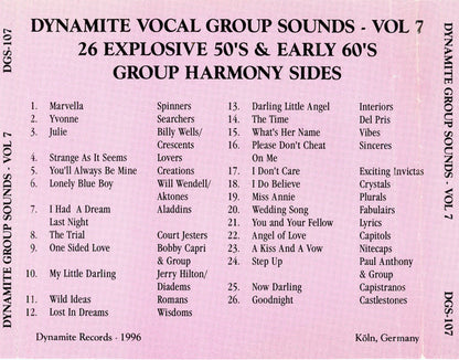 Various : Dynamite Vocal Group Sounds Vol. 7 : 26 Explosive Group Harmony Sides! (CD, Comp)