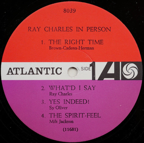 Ray Charles : Ray Charles In Person (LP, Album, Mono, RE)