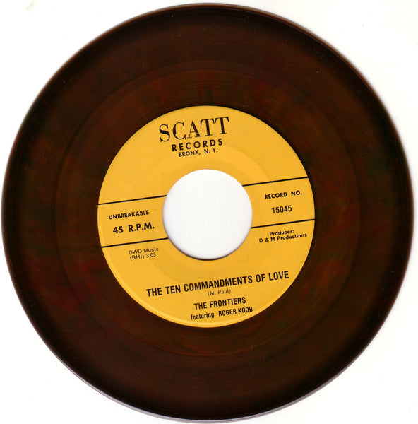 The Frontiers Featuring Roger Koob : The Ten Commandments Of Love (7", Unofficial, Cok)
