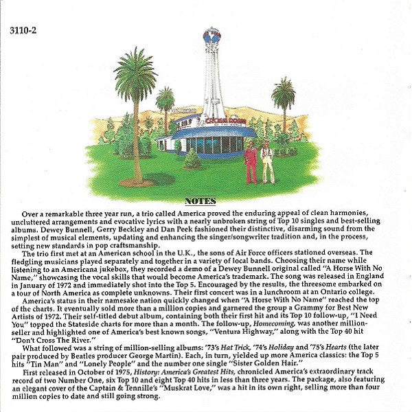 America (2) : History · America's Greatest Hits (CD, Comp, RE)