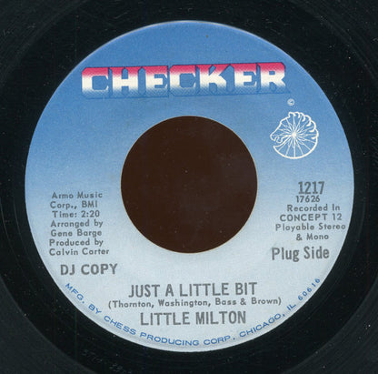 Little Milton : Just A Little Bit (7", Single, Promo)