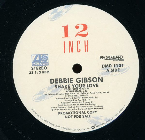 Debbie Gibson : Shake Your Love (12", Promo)