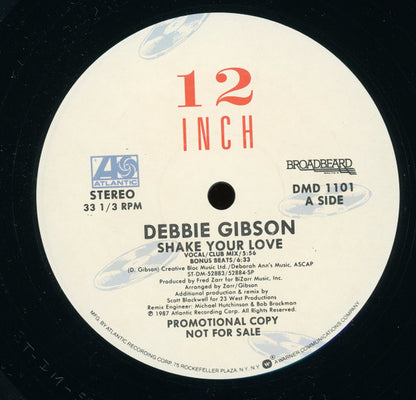 Debbie Gibson : Shake Your Love (12", Promo)