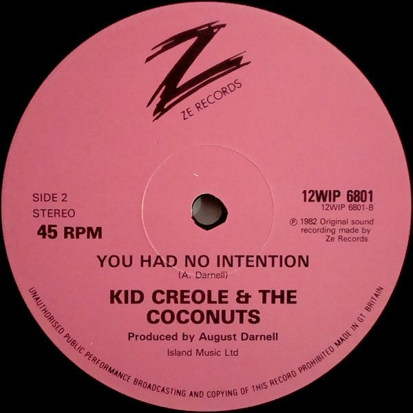 Kid Creole And The Coconuts : Annie, I'm Not Your Daddy (12")