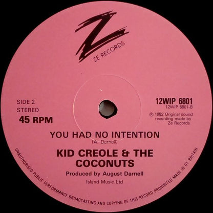 Kid Creole And The Coconuts : Annie, I'm Not Your Daddy (12")