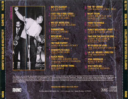 Various : Soul Shots (A Collection Of Sixties Soul Classics) (CD, Comp, RE)