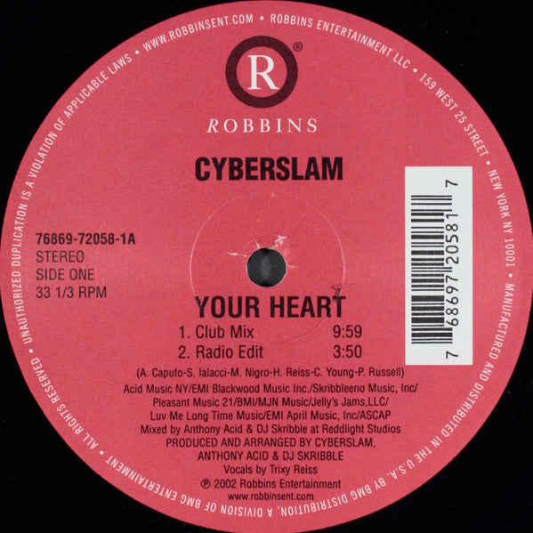 Cyberslam : Your Heart (12")