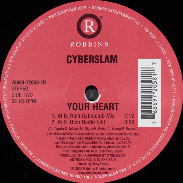 Cyberslam : Your Heart (12")