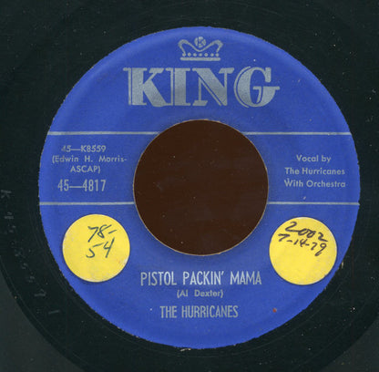 The Hurricanes (3) : Pistol Packin' Mama / Poor Little Dancing Girl (7")