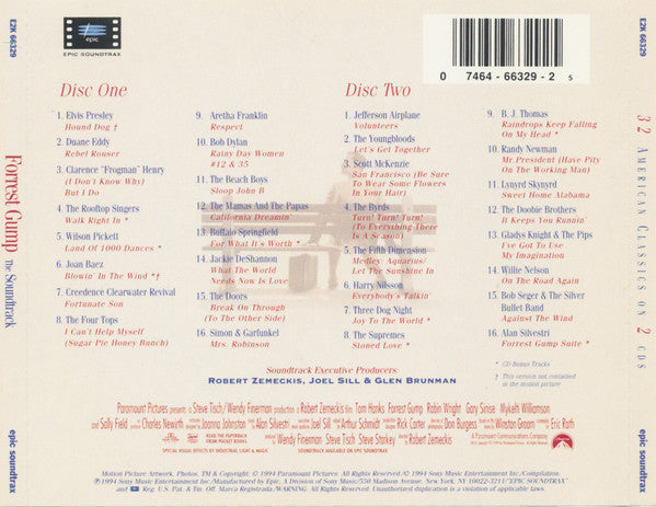 Various : Forrest Gump (The Soundtrack) (2xCD, Comp, RE, RP)