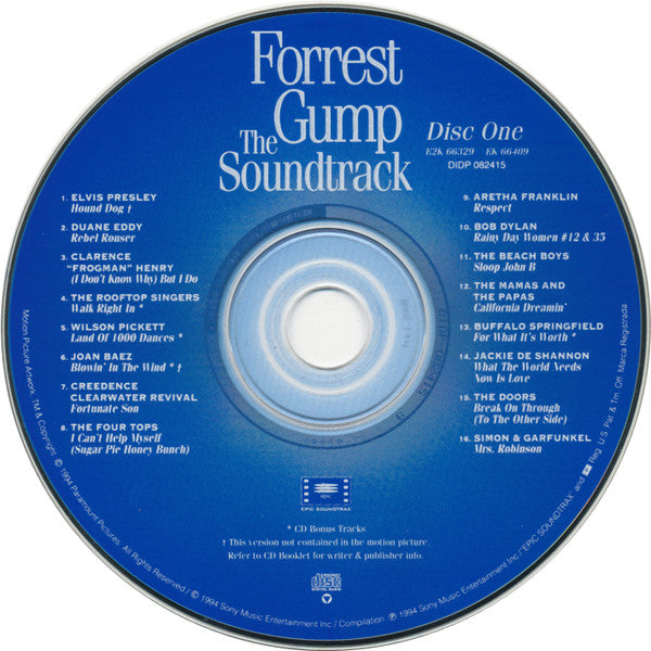 Various : Forrest Gump (The Soundtrack) (2xCD, Comp, RE, RP)