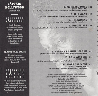 Captain Hollywood Project : Love Is Not Sex (CD, Album)