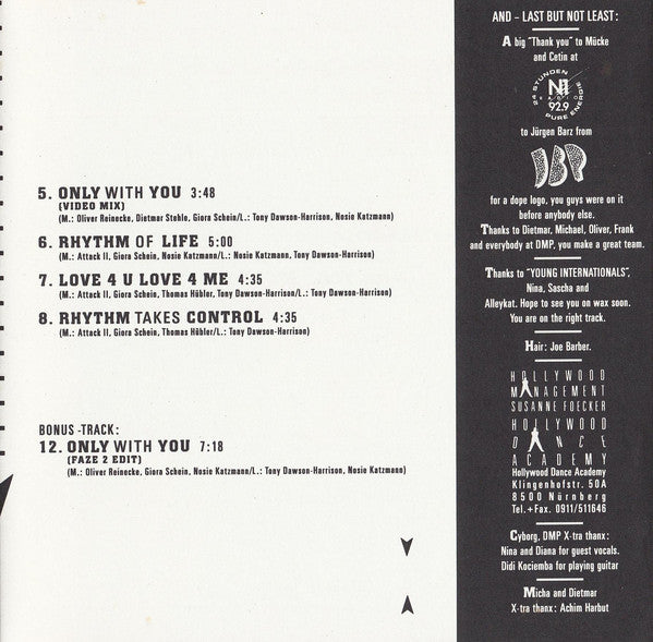 Captain Hollywood Project : Love Is Not Sex (CD, Album)