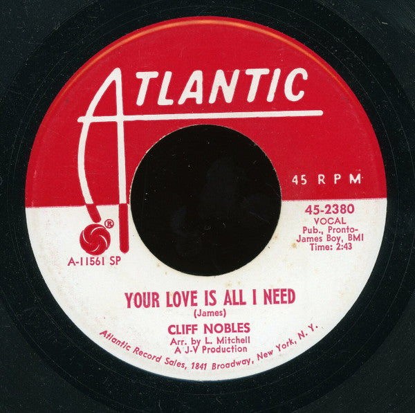 Cliff Nobles : Everybody Is Weak For Somebody (7", Promo, SP)