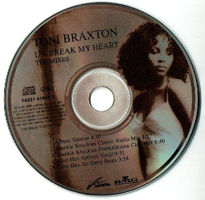 Toni Braxton : Un-Break My Heart (The Mixes) (CD, Single, CD2)