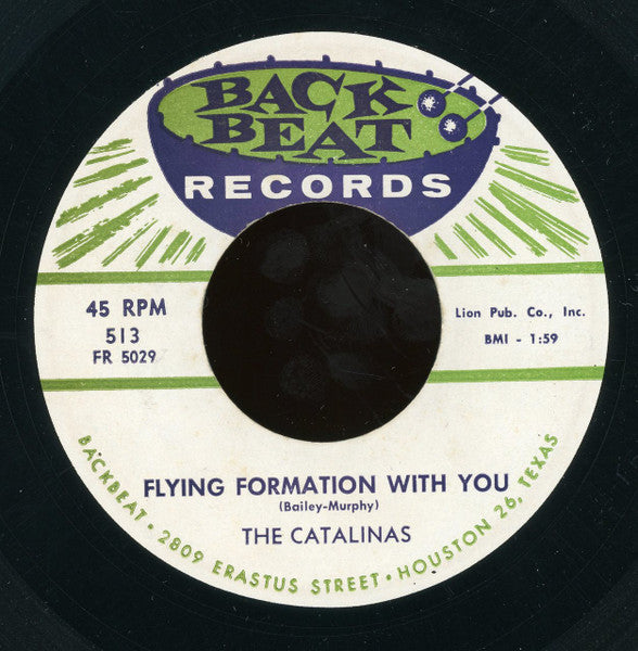 Vince Murphy And The Catalinas : Speechless / Flying Formation With You (7")