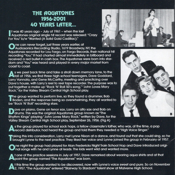 The Aquatones : 40 Years Later (CD, Album)