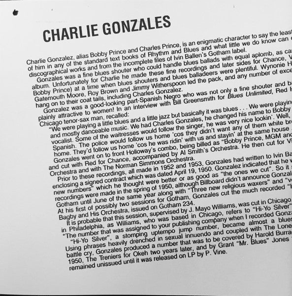 Charlie Gonzales : Charlie Gonzales (CD, Comp)