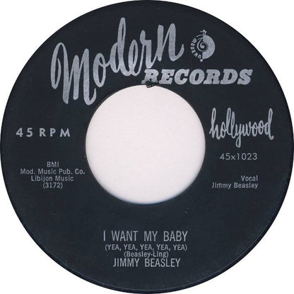 Jimmy Beasley : We Three / I Want My Baby (Yea, Yea, Yea, Yea, Yea) (7", Single)