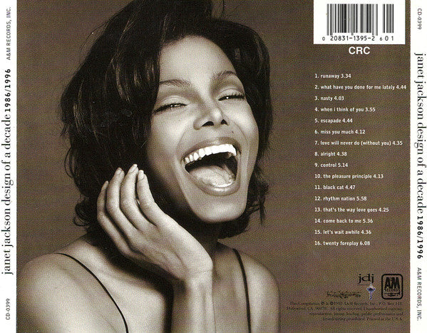 Janet Jackson : Design Of A Decade 1986/1996 (CD, Comp, Club)