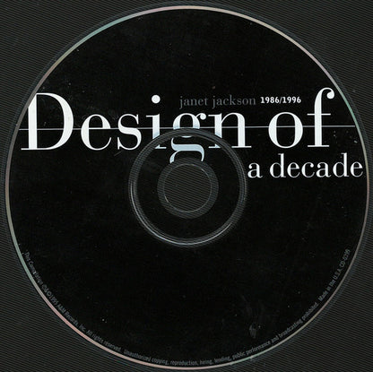 Janet Jackson : Design Of A Decade 1986/1996 (CD, Comp, Club)