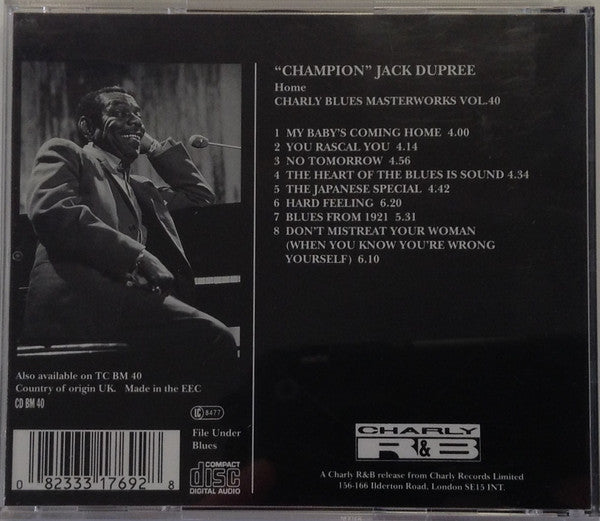 Champion Jack Dupree : Home (CD, Album, RE)