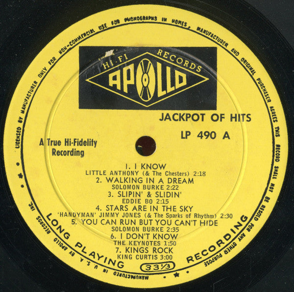Various : Jackpot Of Hits (LP, Album, Comp)