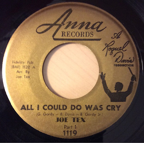 Joe Tex : All I Could Do Was Cry (7")